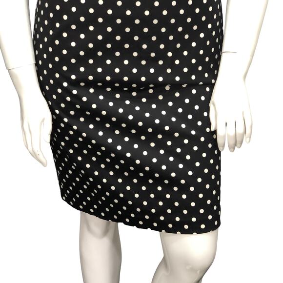 Lauren Ralph Lauren Polka Dot Sleeveless Dress Shift Rear Zip NEW without Tags - Picture 3 of 13